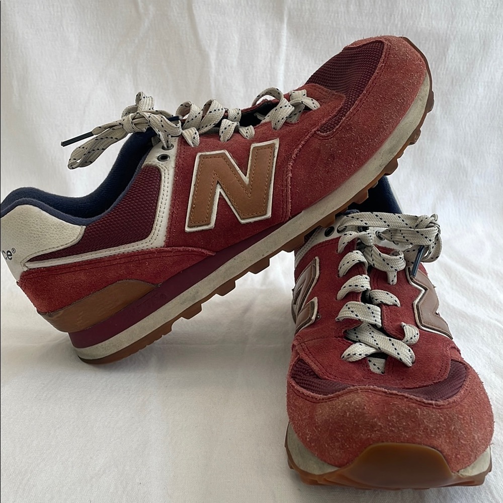 New Balance Red Suede Sneakers